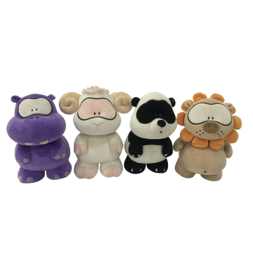 Plysch Toy Hippo Sheep Panda And Lion